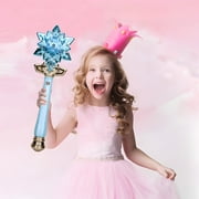 Fasiaou Spray Toy Wand with Music Spray Light Up Wands for Kids Girls Princess Cosplay Birthday Party Favors,Great Christmas And New Year's Birthday Present.Light Blue